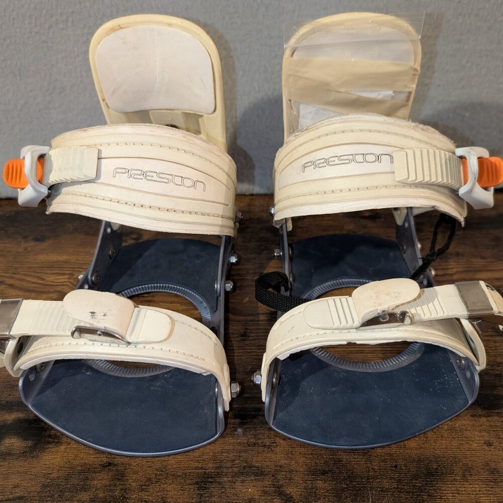 Preston / Ride LS Snowboard Bindings - Size L - vintage retro 90s